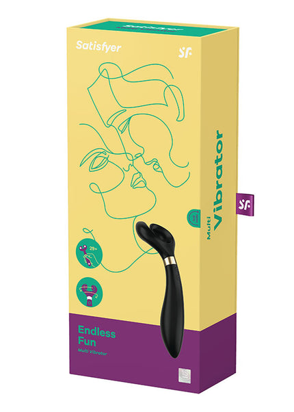 Satisfyer Endless Fun - Black 23.5 cm USB Rechargeable Stimulator