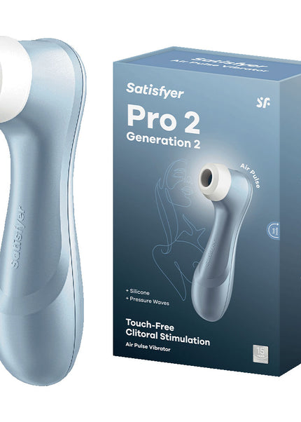Satisfyer Pro 2 - Blue - Touch-Free USB-Rechargeable Clitoral Stimulator