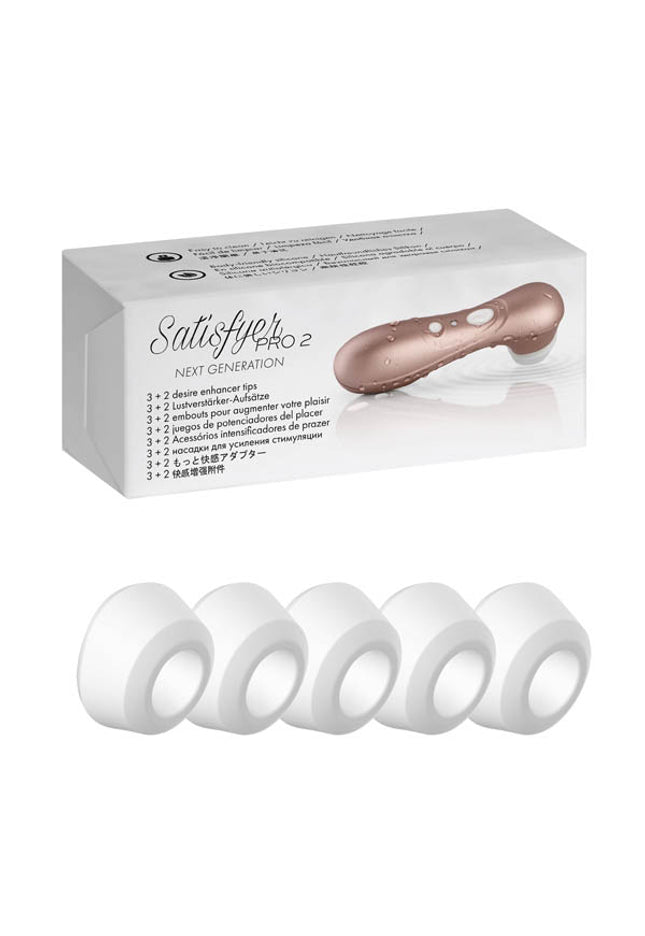 Satisfyer Pro 2 Climax Tips - 5 Replacement Silicone Heads for Satisfyer 2 Pro