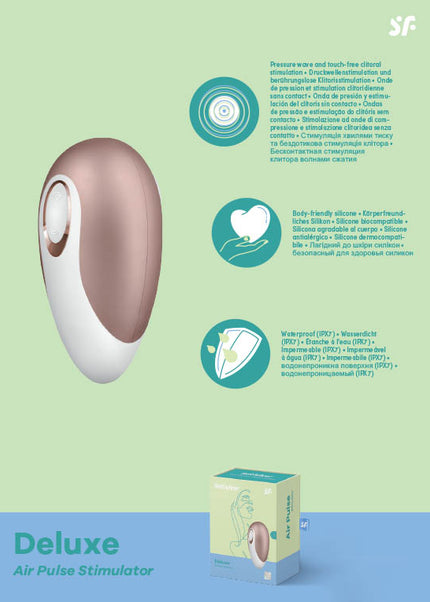 Satisfyer Deluxe - Touch-Free USB-Rechargeable Clitoral Stimulator