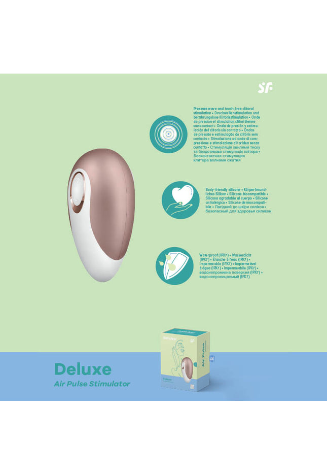 Satisfyer Deluxe - Touch-Free USB-Rechargeable Clitoral Stimulator