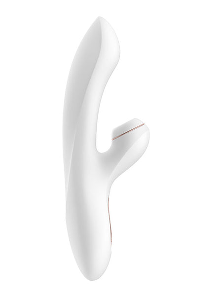 Satisfyer Pro + G-Spot - White 22 cm USB Rechargeable Rabbit Vibrator with Touch-Free Clitoral Stimulator