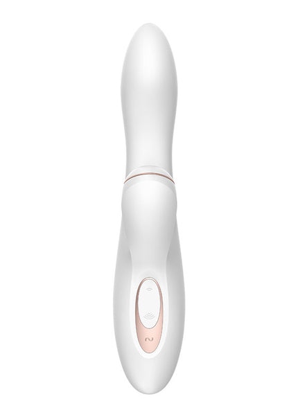 Satisfyer Pro + G-Spot - White 22 cm USB Rechargeable Rabbit Vibrator with Touch-Free Clitoral Stimulator