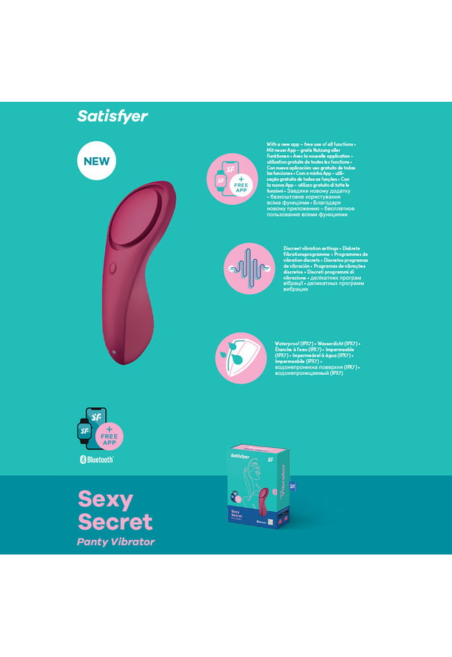 Satisfyer Sexy Secret - App Contolled USB-Rechargeable Panty Vibrator