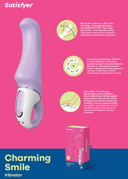 Satisfyer Vibes - Charming Smile - Lilac USB Rechargeable Vibrator