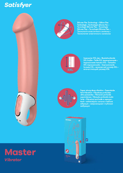 Satisfyer Vibes - Master - Pink 17 cm USB Rechargeable Vibrator