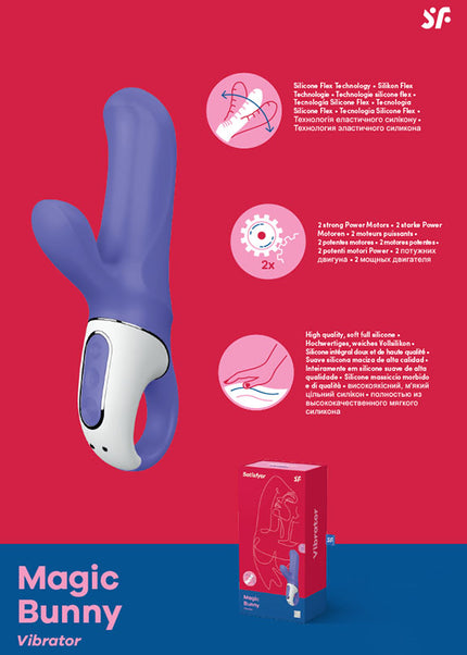 Satisfyer Vibes - Magic Bunny - Purple USB Rechargeable Rabbit Vibrator