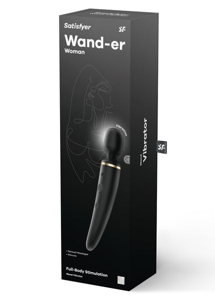 Satisfyer Wand-er Woman - Black USB Rechargeable Massager Wand