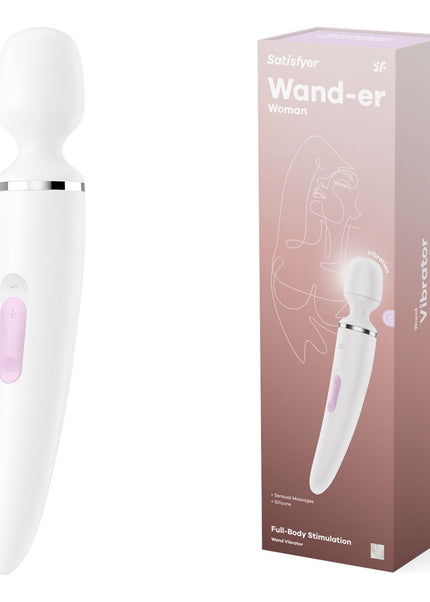 Satisfyer Wand-er Woman - White USB Rechargeable Massager Wand
