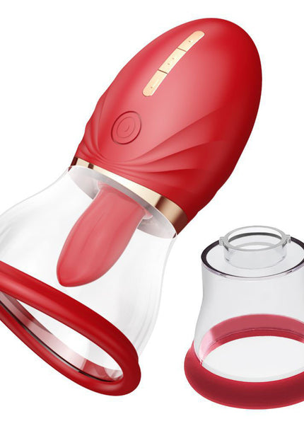 LuvPump Adoramor - Red USB Rechargeable Licking & Sucking Ladies Pump