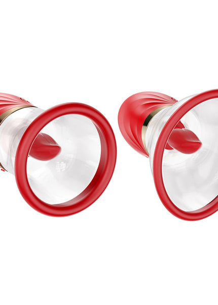 LuvPump Adoramor - Red USB Rechargeable Licking & Sucking Ladies Pump