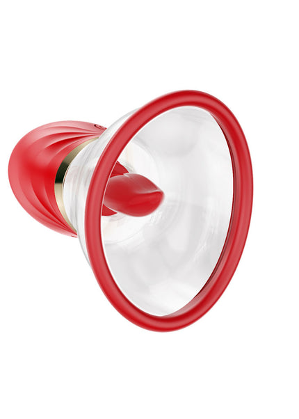 LuvPump Adoramor - Red USB Rechargeable Licking & Sucking Ladies Pump