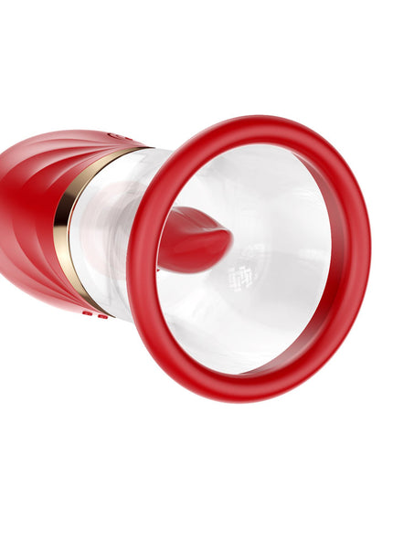 LuvPump Adoramor - Red USB Rechargeable Licking & Sucking Ladies Pump