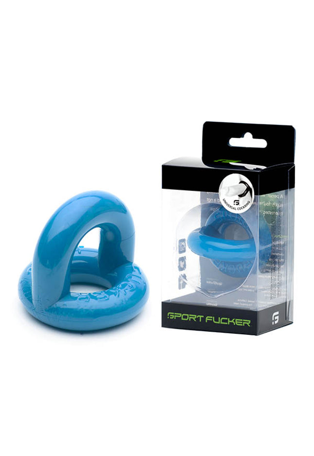 Sport Fucker Universal Cock Ring - Police Blue Cock & Balls Ring