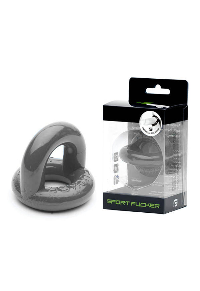 Sport Fucker Universal Cock Ring - Grey Cock & Balls Ring