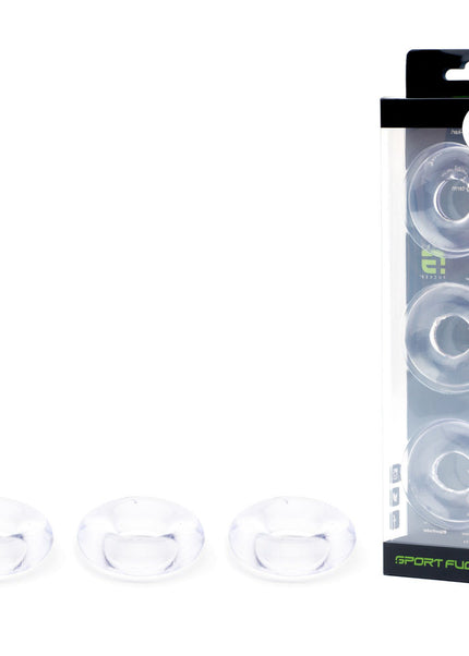 Sport Fucker Rubber Cockring - Clear Cock Ring