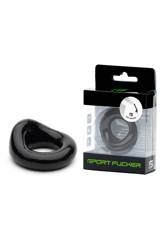 Sport Fucker Wedge - Black Cock Ring