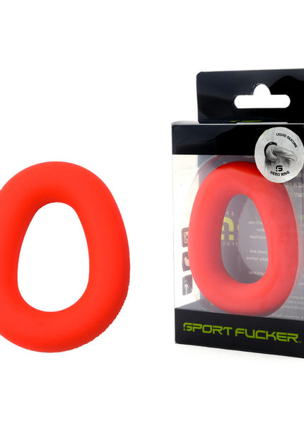 Sport Fucker Hero Ring - Red - Red Cock Ring
