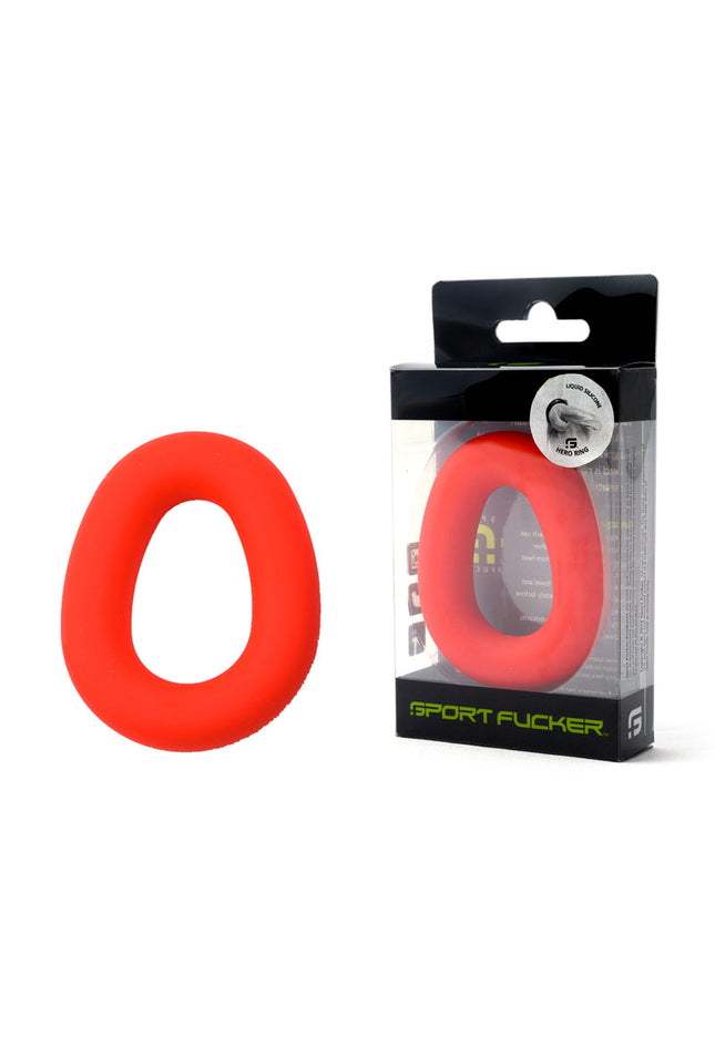Sport Fucker Hero Ring - Red - Red Cock Ring