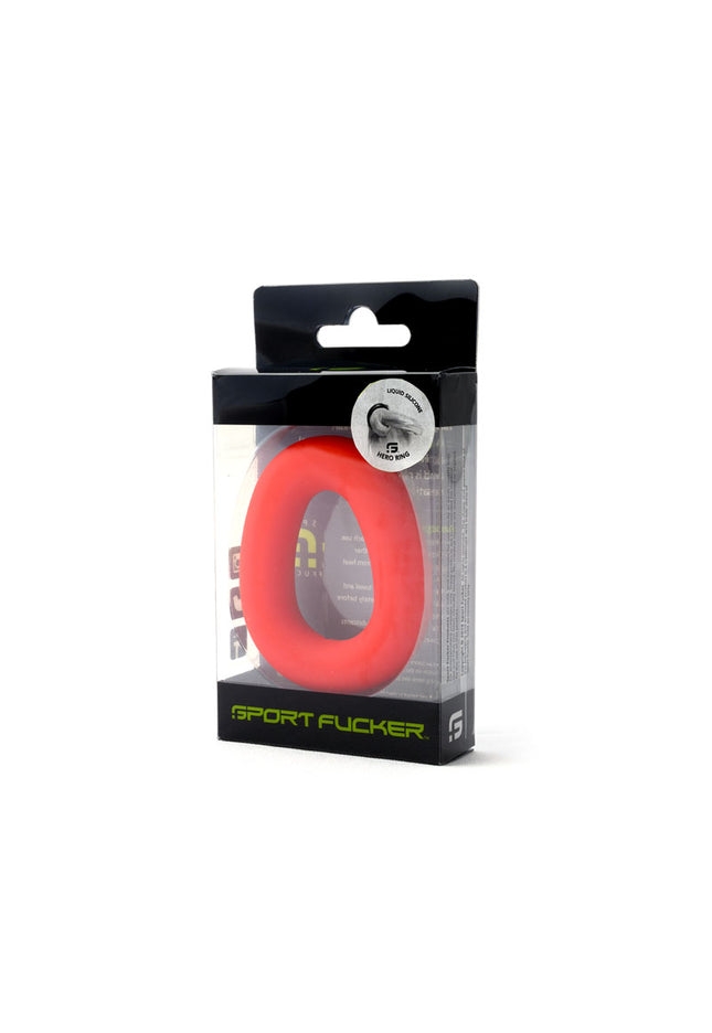 Sport Fucker Hero Ring - Red - Red Cock Ring