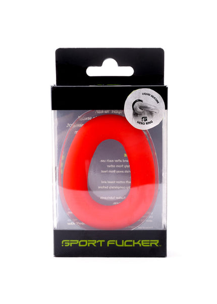 Sport Fucker Hero Ring - Red - Red Cock Ring