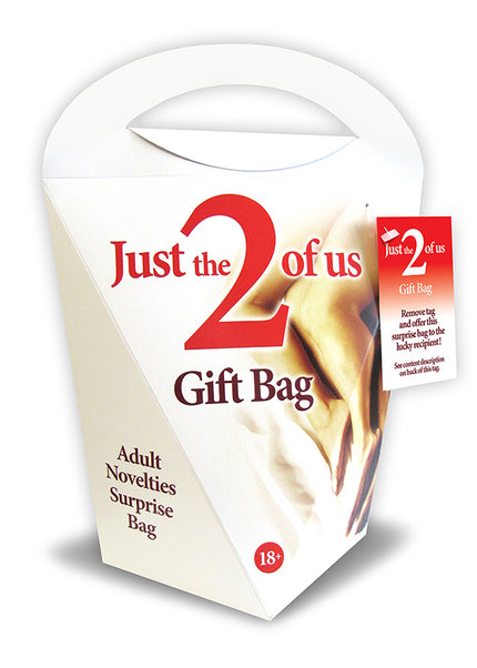 Just The 2 Of Us Gift Bag - Adult Novelties Surprise Bag - 6 Piece Kit
