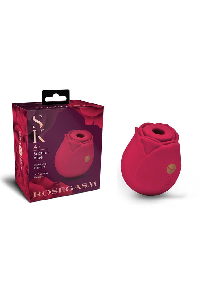 Secret Kisses ROSEGASM AIR - Rose Red USB Rechargeable Air Pulsation Stimulator