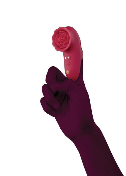Secret Kisses ROSEGASM PLAYFUL PETAL - Red USB Rechargeable Finger Stimulator