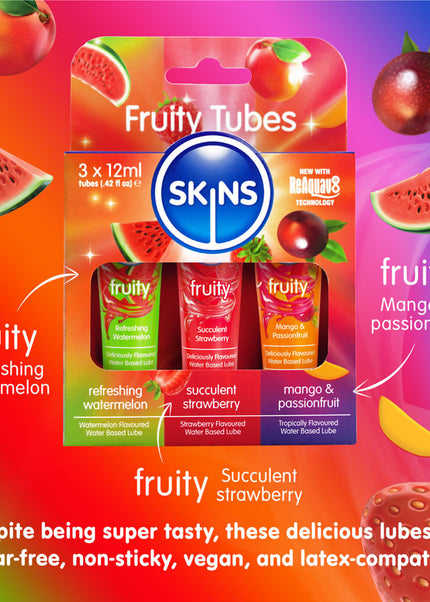  & Mango & Passionfruit Flavoured Lubricants - 12 ml Bottles