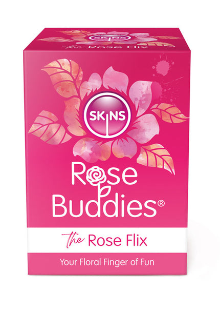 Skins Rose Buddies - The Rose Flix - Pink USB Rechargeable Flicking Rose Stimulator