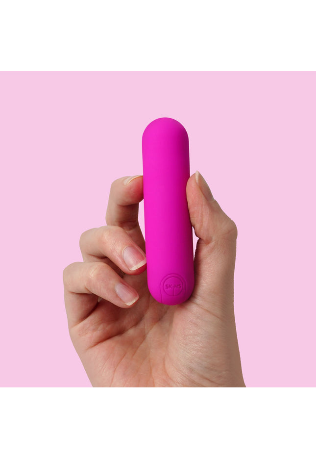 Skins Super Excite Rechargeable Pink Bullet - Pink USB Rechargeable Bullet