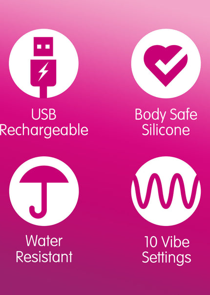 Skins Super Excite Rechargeable Pink Bullet - Pink USB Rechargeable Bullet