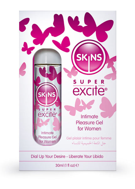 Skins Super Excite - Intimate Pleasure Gel for Women - 30 ml