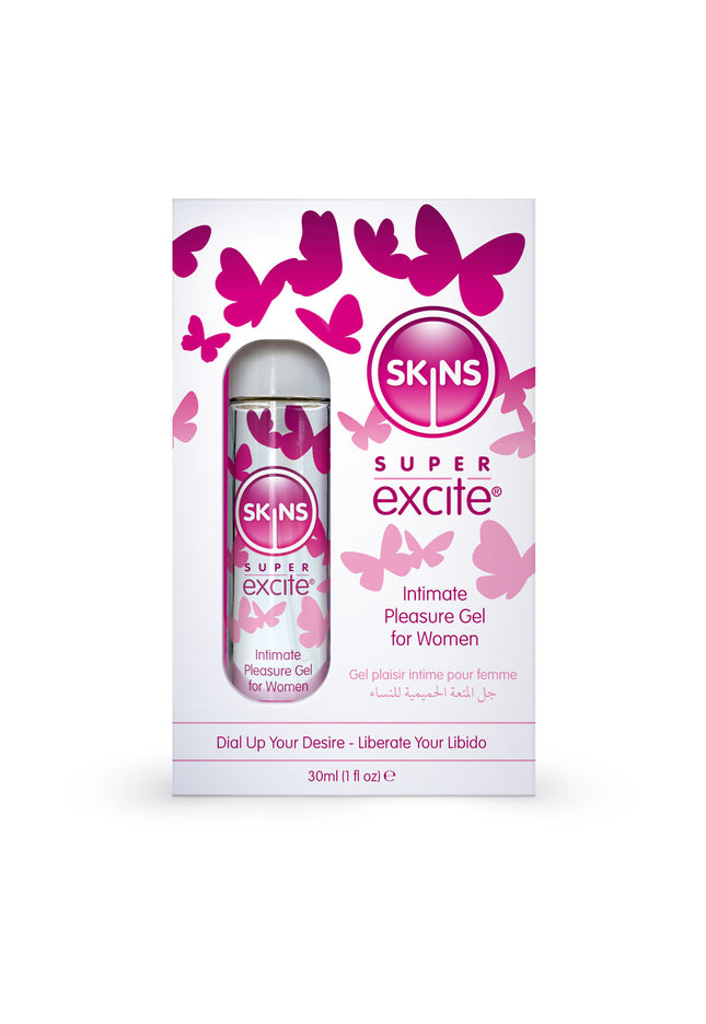 Skins Super Excite - Intimate Pleasure Gel for Women - 30 ml