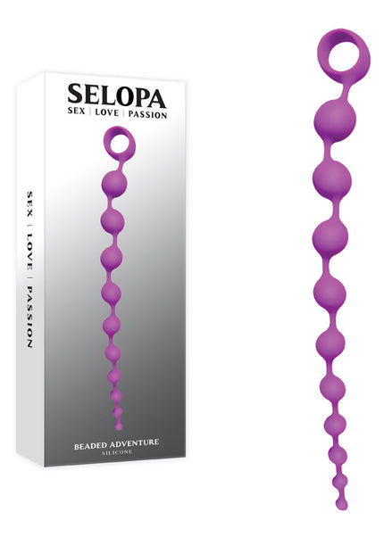 Selopa BEADED ADVENTURE - Purple 35.5 cm Anal Beads