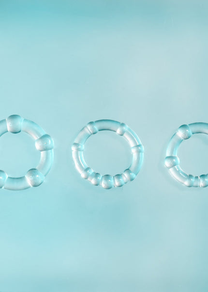 Selopa ERECTION RINGS - Clear Cock Rings - Set of 3