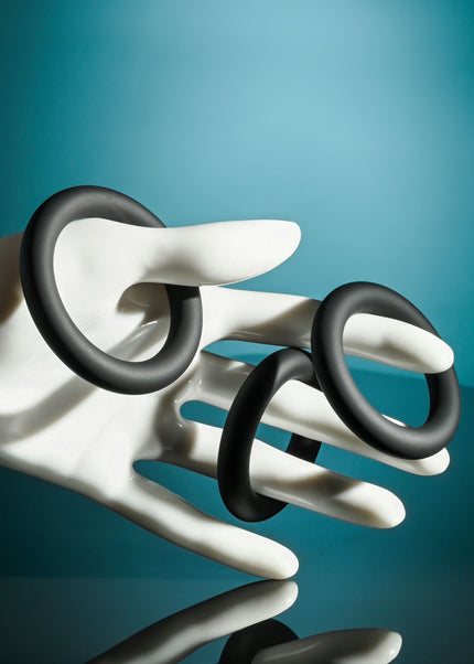 Selopa 3 RING CIRCUS - Black Cock Rings - Set of 3 Sizes