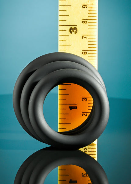 Selopa 3 RING CIRCUS - Black Cock Rings - Set of 3 Sizes