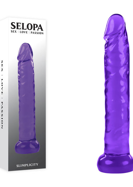 Selopa SLIMPLICITY - Purple 15.7 cm Dildo