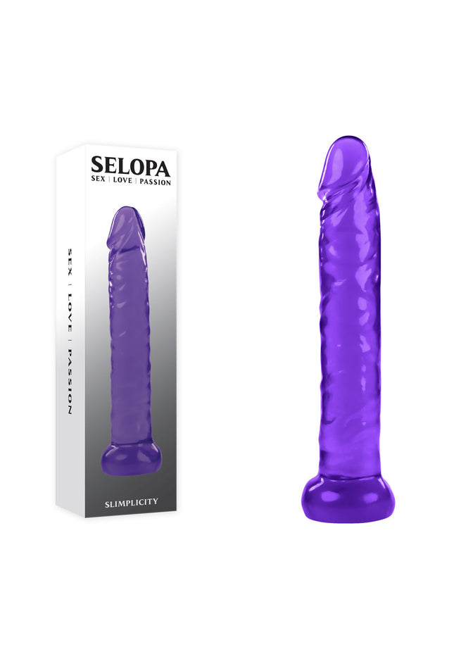 Selopa SLIMPLICITY - Purple 15.7 cm Dildo