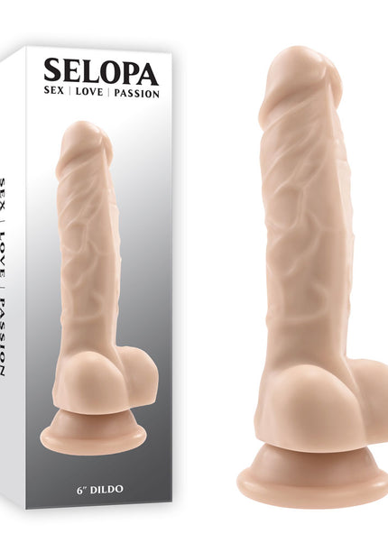 Selopa 6'' DILDO - Light - Flesh 19 cm Dong
