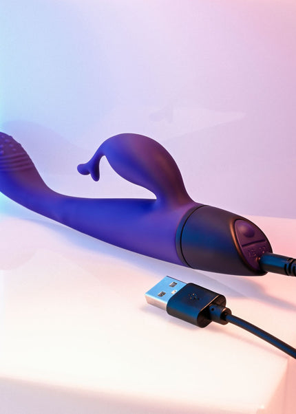 Selopa PLUM PASSION - Purple 18.3 cm USB Rechargeable Rabbit Vibrator