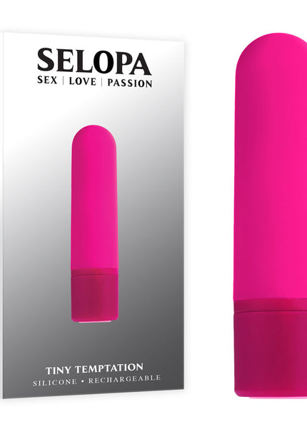 Selopa TINY TEMPTATION - Pink 9.2 cm USB Rechargeable Bullet