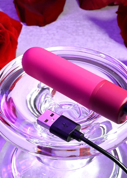 Selopa TINY TEMPTATION - Pink 9.2 cm USB Rechargeable Bullet