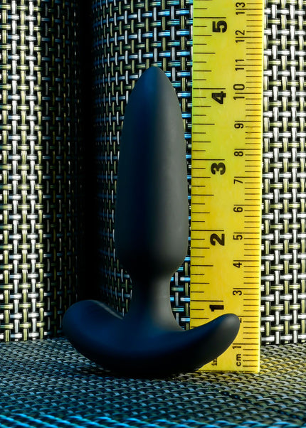 Selopa BLACK BEAUTY - Black 11.3 cm USB Rechargeable Vibrating Butt Plug with Wireless Remote