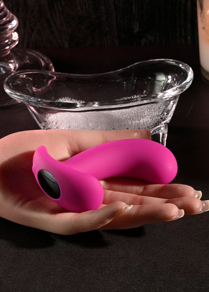 Selopa HOOKING UP - Pink 9.5 cm USB Rechargeable Vibrator with Wireless Remote