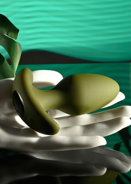 Selopa THE COLONEL - Green 10.1 cm USB Rechargeable Vibrating Butt Plug with Wireless Remote