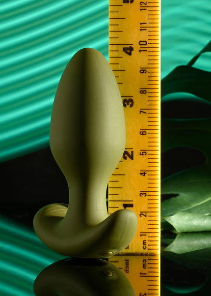 Selopa THE COLONEL - Green 10.1 cm USB Rechargeable Vibrating Butt Plug with Wireless Remote