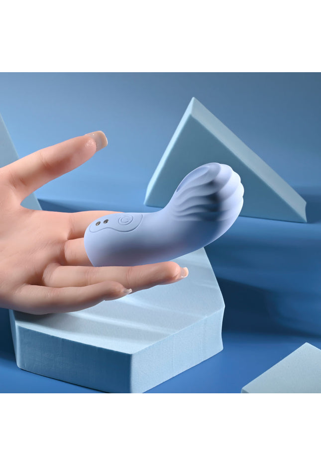 Selopa GOOD POINT - Purple USB Rechargeable Hollow Vibrating Finger Stimulator