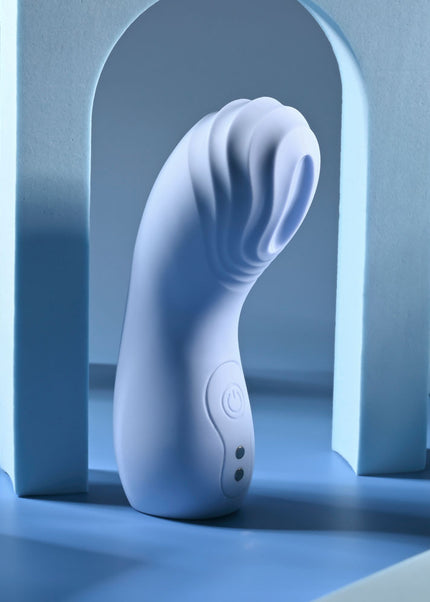 Selopa GOOD POINT - Purple USB Rechargeable Hollow Vibrating Finger Stimulator